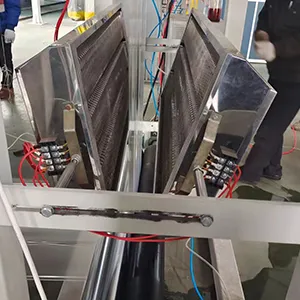 Stretching and thermal setting system