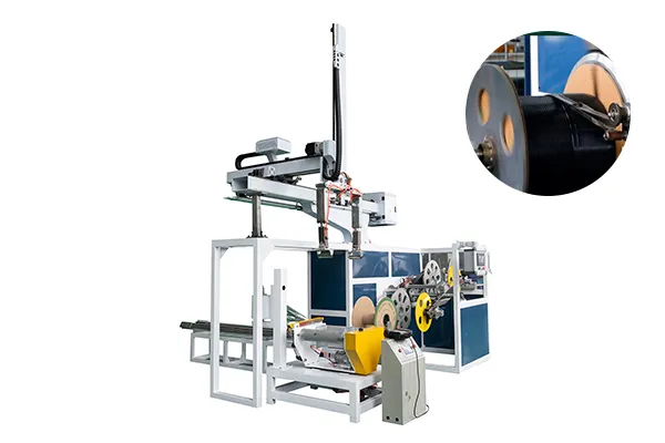 Flat Drip Irrigation Pipe Coiling & Wrapping Machine