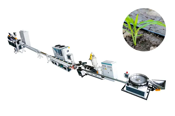 Flat PC Dripper Irrigation Pipe Making Machine