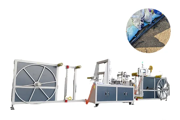 Pre-Installed Outlet Layflat Hose Making Machine