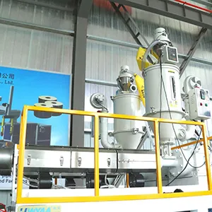 Extruder heating and melting unit