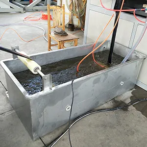 Water cooling and sizing unit