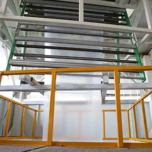 Haul-off and flattening system